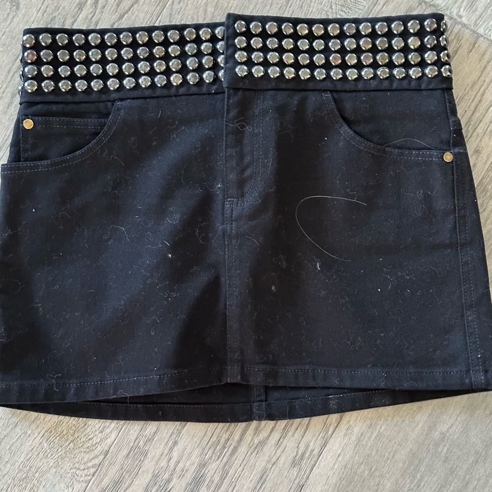 Black denim Gucci skirt